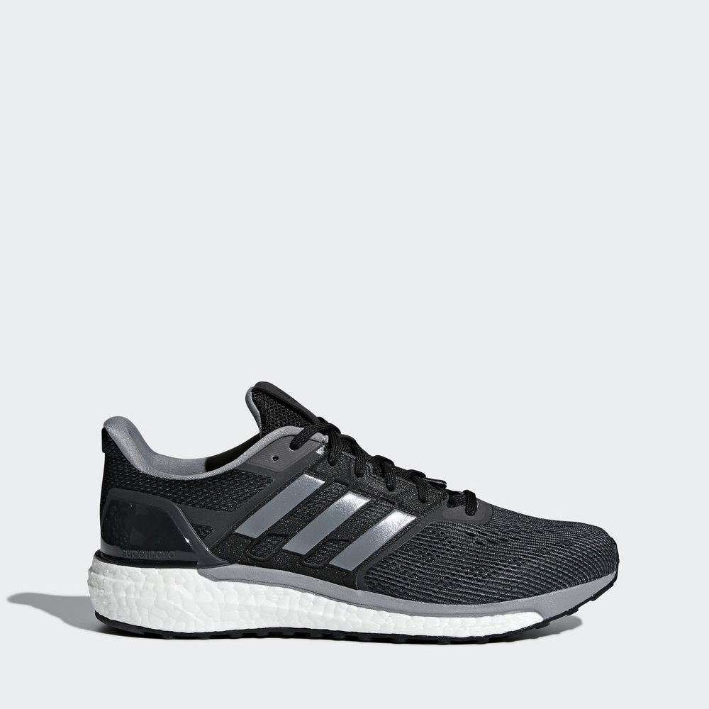 Adidas Supernova - παπουτσια για τρεξιμο ανδρικα - Μαυρα/Μαυρα/Γκρι,Μέγεθος: EU 36 – 54 2/3 (307NGSB